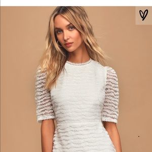 LuLus White Dream Maker Dress